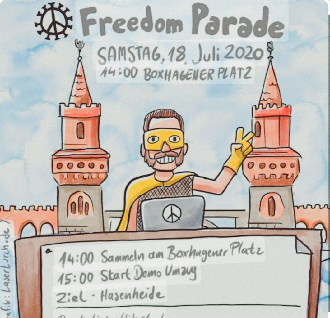 Spendenaufruf Freedom Parade